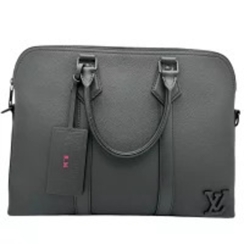 LOUIS VUITTON Takeoff Briefcase Aerogram Grain Bag Black Business Handbag
